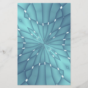 Papelaria Estrela Metálica Azul e Turquesa