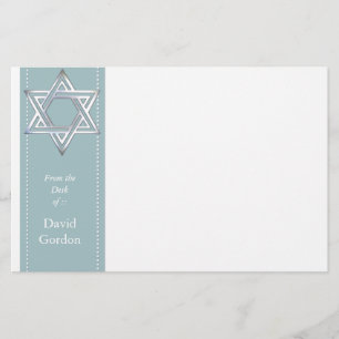 Papelaria Estrela Prateada de David/Jewish Personal Statione