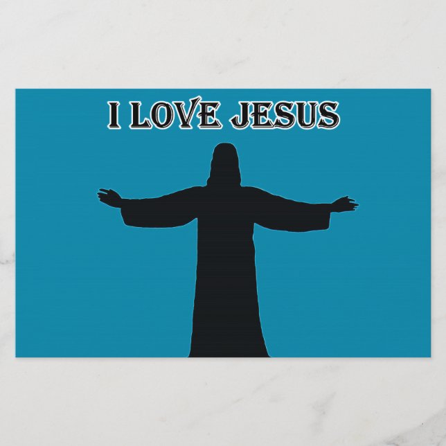 Papelaria   eu amo jesus (Frente)