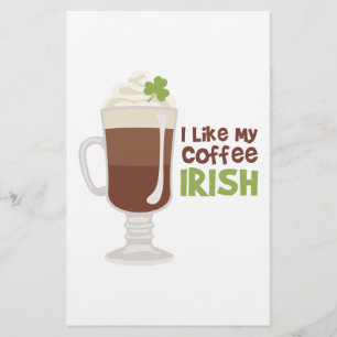 Papelaria Eu gosto de meu café irlandês