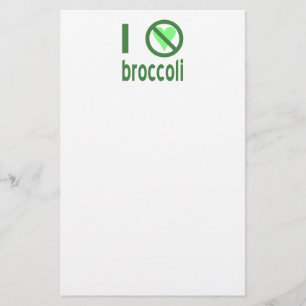 Papelaria Eu Odeio Brócolis Texto Verde