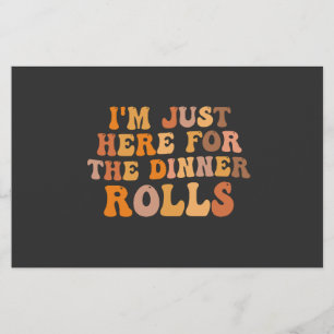 Papelaria Eu só estou aqui para o Janto Rolls Graças