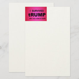 Papelaria Eu Sobrevivi a tRUMP