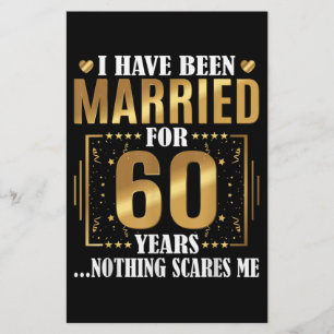 Papelaria Eu sou casado por 60 anos 60º casamento