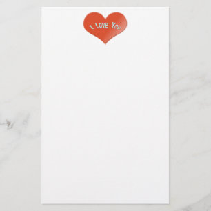 Papelaria eu te amo coração