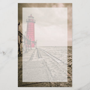 Papelaria EUA, Michigan, Farol de Grand Haven