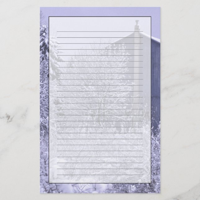 Papelaria EUA, Michigan, Rochester Colinas. Azul-neve (Frente)