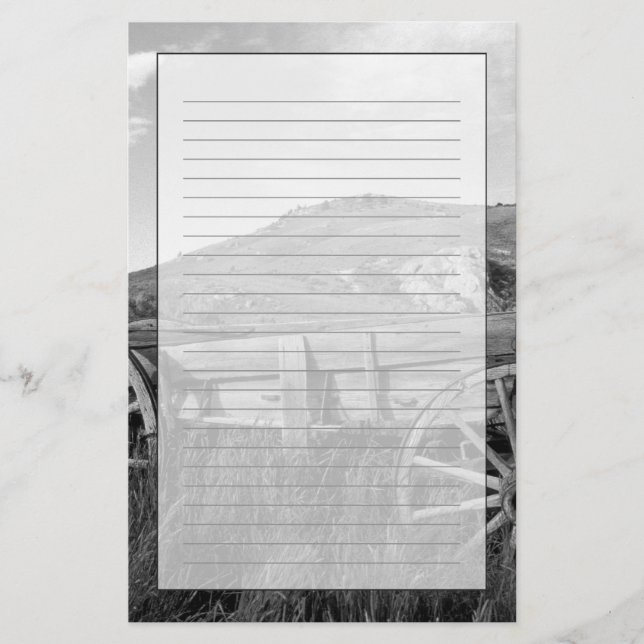 Papelaria EUA, Montana, vagão velho do parque estadual de (Frente)