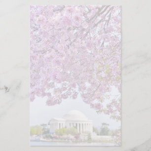 Papelaria EUA, Washington DC, árvore de cereja na flor