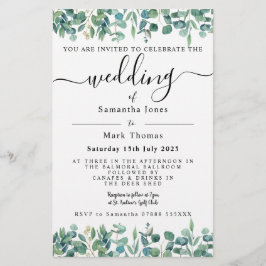 Papelaria Eucalyptus Greenery White Weddin