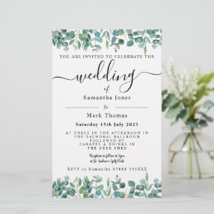 Papelaria Eucalyptus Greenery White Weddin