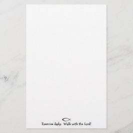 Papelaria Exercício diário. Caminhada com o senhor Papel de