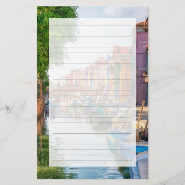 Papelaria Explore the Vibrant Charm of Burano (Frente)