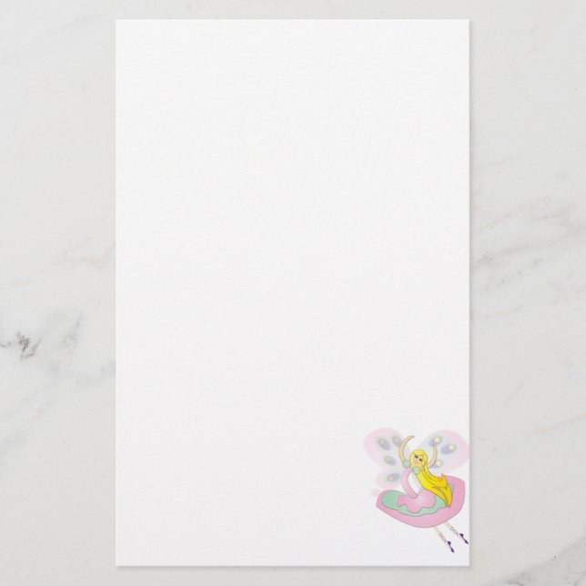 Papelaria Fada bonito dos desenhos animados (Frente)