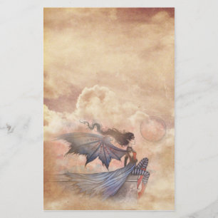 Papelaria Fada Gótica Vampira nas Nuvens Imóvel