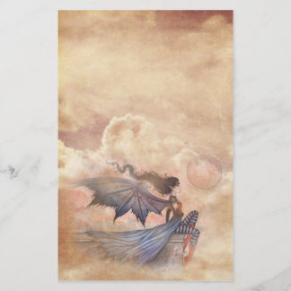 Papelaria Fada Gótica Vampira nas Nuvens Imóvel