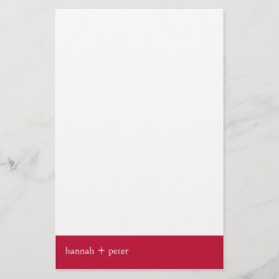 Papelaria Faixa Vermelha Venetiana: Papel de carta