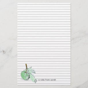 Papelaria Fall Green Apple Autumn - Letra Escrevendo