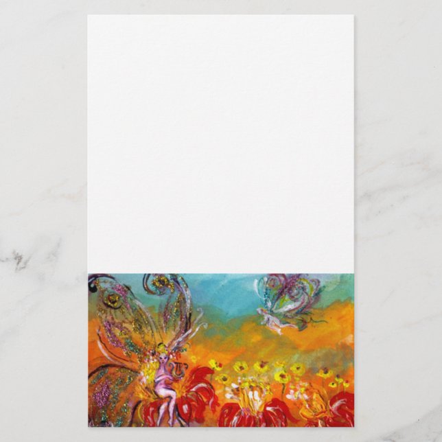 PAPELARIA FÉ DAS FLORES VERMELHAS (Frente)