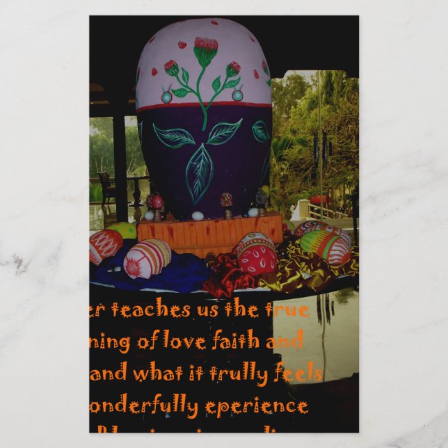 Papelaria Fé do Amor felz pascoa e Desejos da Esperança (Frente)