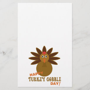 Papelaria Feliz Dia de Ação de Graças da Turquia