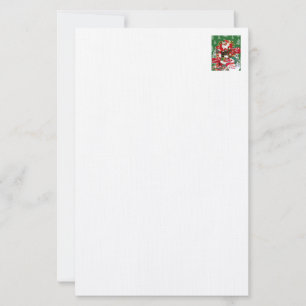 Papelaria Feliz Natal - Carta Branca Vermelha