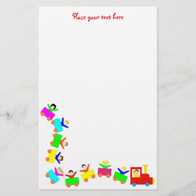 Papelaria Feliz trem infantil (Frente)