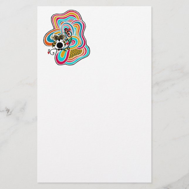 Papelaria Festa de padrão de rabiscar (Frente)