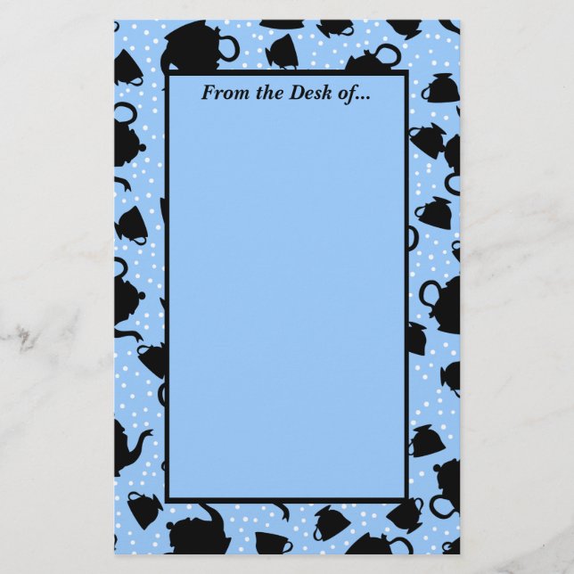 Papelaria Festa de Tumbling Tea (Frente)