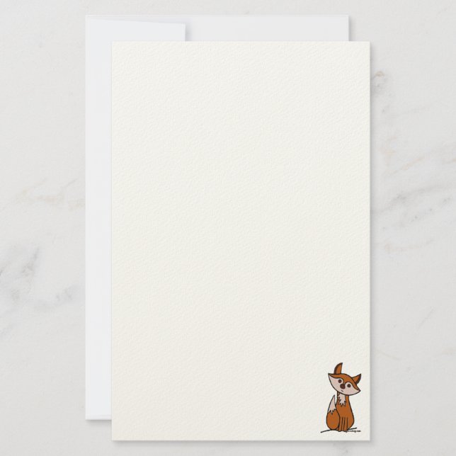 Papelaria figdewdrops Fig the fox stationary (Frente)