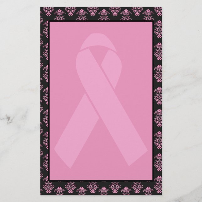 Papelaria Fita cor-de-rosa do damasco Unlined (Frente)