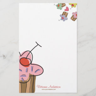 Papelaria Fita de Panificação de Cupcakes de Cereja Doce