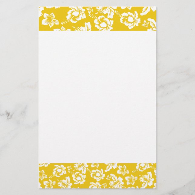 Papelaria Flor Amarelo Havaiano (Frente)