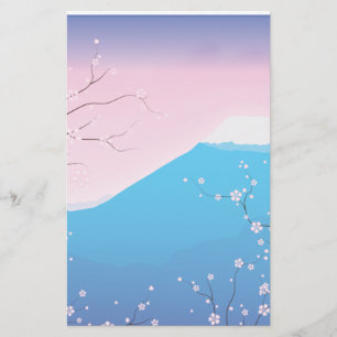 Papelaria Flor de Cereja Japonês bonito