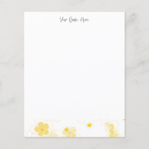 Papelaria Flor de Frangipani Plumeria Personalizad