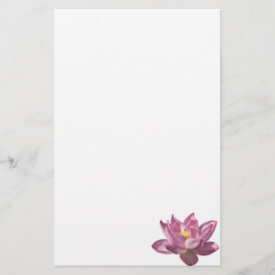 Papelaria Flor de Lotus Rosa IV
