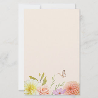 Papelaria Flor de Primavera Pastel