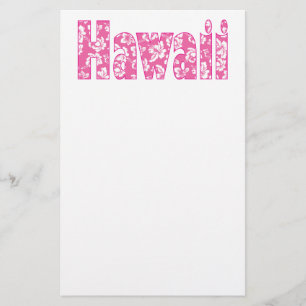 Papelaria Flor Rosa Havaiana