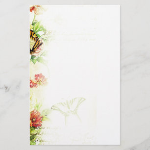 Papelaria Floral borboleta
