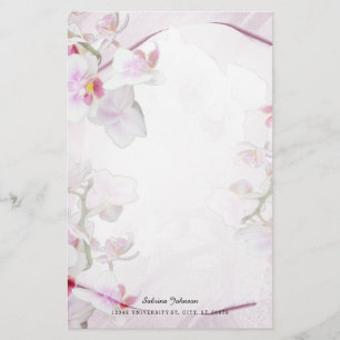 Papelaria Floral cor-de-rosa macio