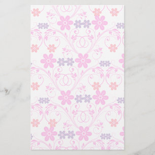 Papelaria Floral Moderno Puro e Rosa