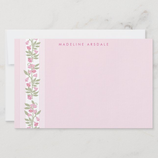 Papelaria Floral Personalizada Preppy (Frente)