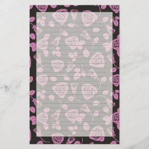 Papelaria Floral Rose Background