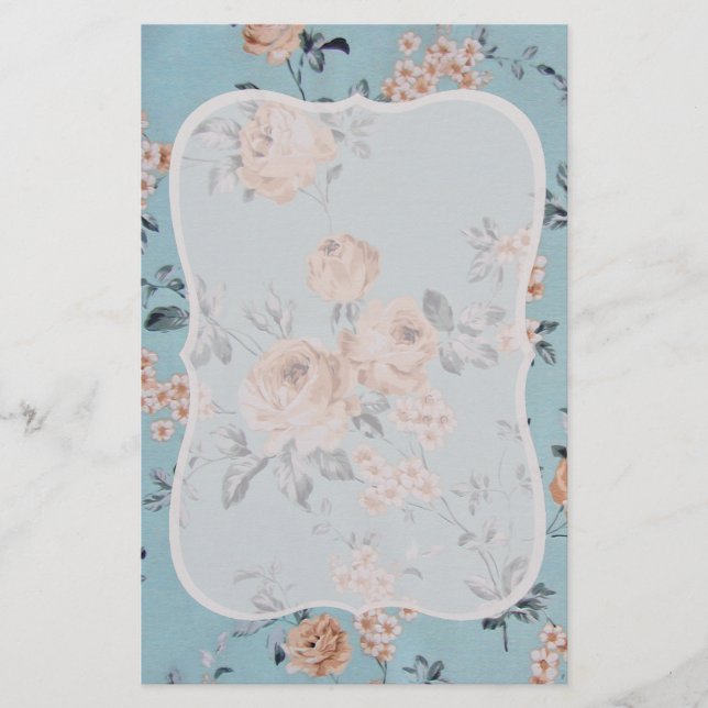 Papelaria Flores Adoradoras - Papel de Carta (Frente)