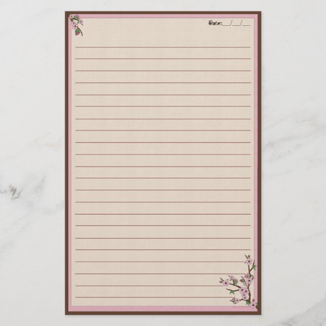 Papelaria Flores de cerejeira (Frente)