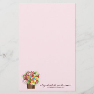 Papelaria Flores De Mola De Cupcake Quente