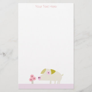 Papelaria Flores de Porco e Rosa Doce