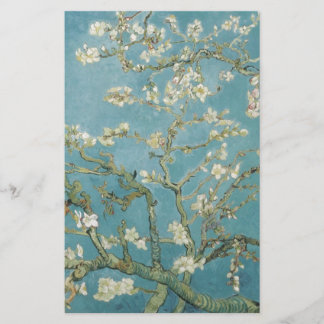 Papelaria Flores Gogh Branches Almond Blossomo Natureza