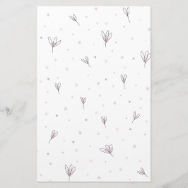 Papelaria Flores Lilac