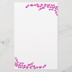 Papelaria Flores Magenta
